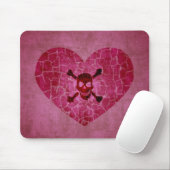 Gotischer Schmutz-defektes Herz Mousepad (Mit Mouse)