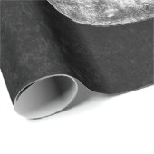 Gotischer Schmutz-Schädel Schwarzweiss Geschenkpapier (Rolleneckpunkt)