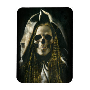 Gotischer Skeleton Geist-flexibler Magnet