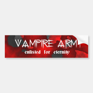 Gotischer Spaß der Vampire Army Autoaufkleber