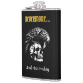 Gotischer Spaß mit Raven und Skull Flachmann (Links)