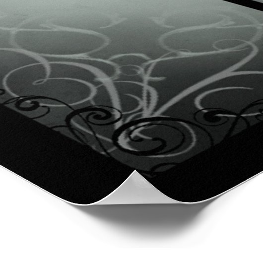 Gotischer Spuk Wald Poster (Ecke)