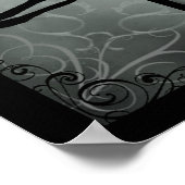 Gotischer Spuk Wald - umgedreht Poster (Ecke)