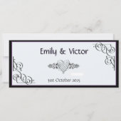 Gotischer Stil Save The Date (Rückseite)