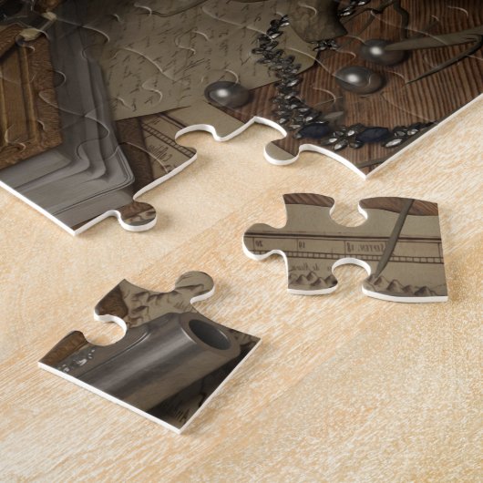 Gotischer Stil Stillleben mit Skull Puzzle (Seite)