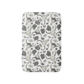 Gotischer Tierschädel mit Blumenmuster Badematte (Vorderseite Vertikal)