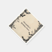 Gotischer Torbogen Geburtstag um Mitternacht Serviette (Ecke)