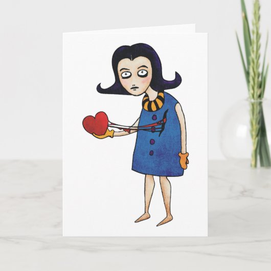 Gotischer Valentinsgruß Feiertagskarte (Vorderseite)