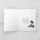 Gotischer Valentinsgruß Feiertagskarte (Innenseite)