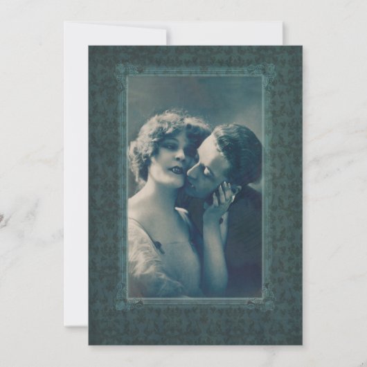 Gotischer Vampire Romance Dracula und Liebhaber Einladung (Vorderseite)