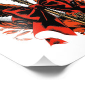 Gotischer Velvet-Bow-Schlüssel mit Flügeln & Mond Fotodruck (Ecke)