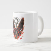 Gotischer Velvet-Bow-Schlüssel mit Flügeln & Mond Jumbo-Tasse (Vorderseite Rechts)