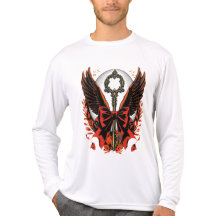 Gotischer Velvet-Bow-Schlüssel mit Flügeln & Mond