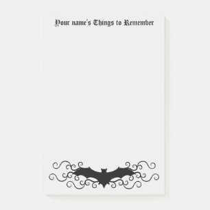 Gotischer viktorianischer Schläger Post-it Klebezettel
