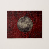 Gotischer Vollmond mit frequentierenden Bäumen Puzzle (Horizontal)