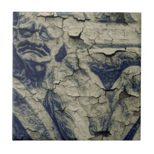 gotischer Wasserspeier der Notre- Fliese