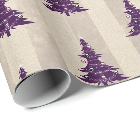 Gotischer Weihnachtsbaum Geschenkpapier (Rolleneckpunkt)