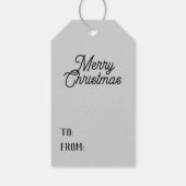 Gotischer Weihnachtsbaum III Geschenkanhänger (Rückseite)