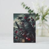 Gotischer Weihnachtsbaum mit Ravens Postkarte (Stehend Vorderseite)
