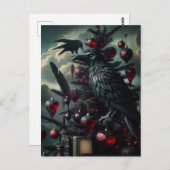 Gotischer Weihnachtsbaum mit Ravens Postkarte (Vorne/Hinten)