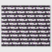 Gotischer Weihnachtsbaum mit Streifen Geschenkpapier (Flach)