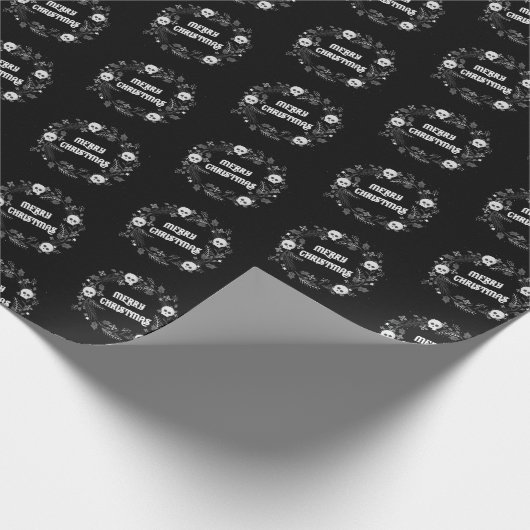 Gotischer WeihnachtsKranz Geschenkpapier (Ecke)