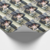 Gotischer Wolf Geschenkpapier (Ecke)