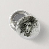 Gotisches Abzeichen-Kunst-Button Edward Halloween Button (Vorne & Hinten)