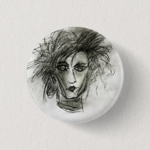 Gotisches Abzeichen-Kunst-Button Edward Halloween Button