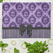 Gotisches barockes Schädel-Tuch Halloweens Geschirrtuch (Gefaltet)