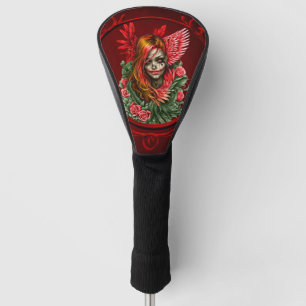Gotisches Blossom, der Engel der Rose. Golf Headcover