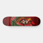 Gotisches Blossom, der Engel der Rose. Skateboard (Horizontal)