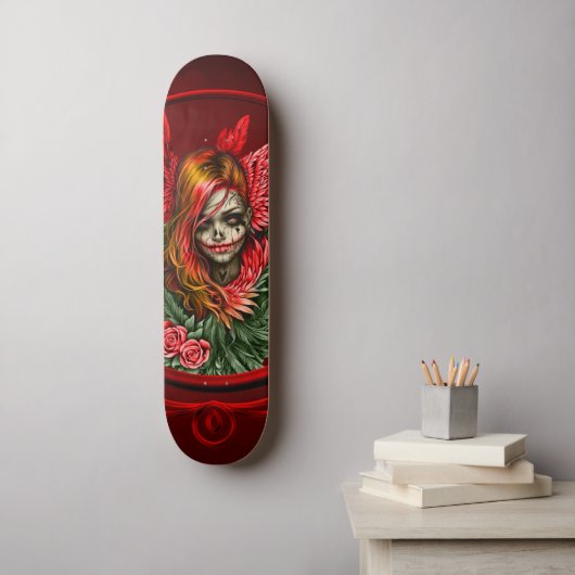Gotisches Blossom, der Engel der Rose. Skateboard (Wandkunst)