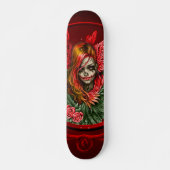 Gotisches Blossom, der Engel der Rose. Skateboard (Vorne)