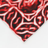 Gotisches Blut-Kreuz-Symbol Fleecedecke (Ecke)