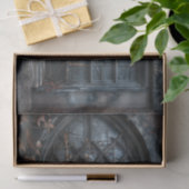 Gotisches Bogenfenster mit Efeu-Dekupage Seidenpapier (Geschenk)