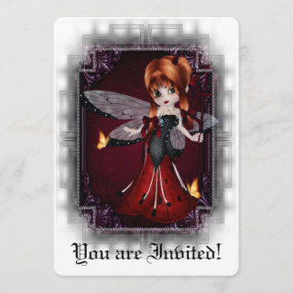 Gotisches Brautparty laden kleinen Einladung