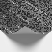 Gotisches Damast-Weihnachten Geschenkpapier (Ecke)