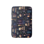 Gotisches Design Muster in blau und lila Badematte (Vorderseite Vertikal)