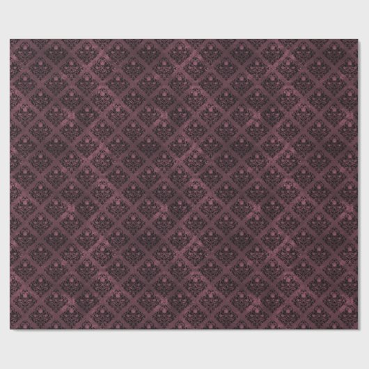 gotisches dunkelokkultes Gothblumenmuster Geschenkpapier (Flach)