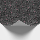 gotisches dunkelokkultes Gothblumenmuster Geschenkpapier (Ecke)