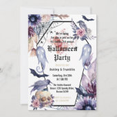 Gotisches erwachsenes Halloween-Party Einladung (Vorderseite)