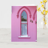 Gotisches Fenster und Schnee - Martha's Vineyard Karte (Gelbe Blume)