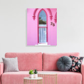 Gotisches Fenster und Schnee - Martha's Vineyard Leinwanddruck (Insitu (Wohnzimmer))