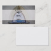 Gotisches Fenster Visitenkarte (Vorne/Hinten)