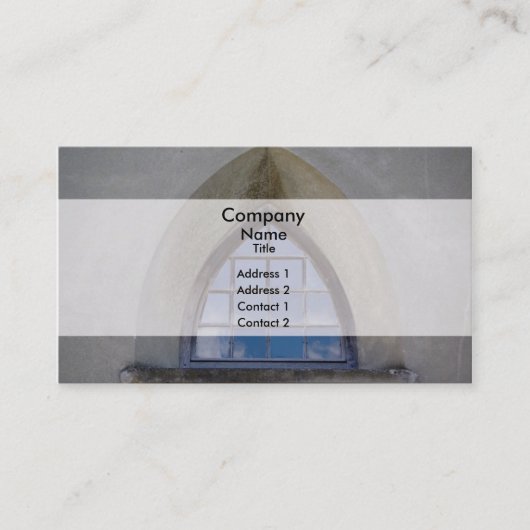 Gotisches Fenster Visitenkarte (Vorderseite)