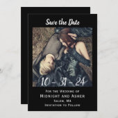 Gotisches Foto Save the Date (Vorne/Hinten)