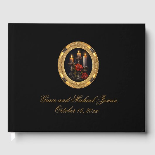 Gotisches Gästebuch für Hochzeiten (Vorderseite)