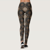 Gotisches geschnitztes Holzwerk Muster (1) Leggings (Rückseite)