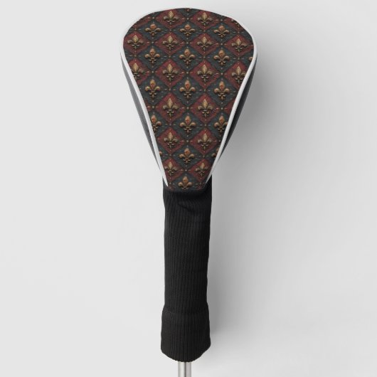 Gotisches geschnitztes Holzwerk Muster (2) Golf Headcover (Vorderseite)